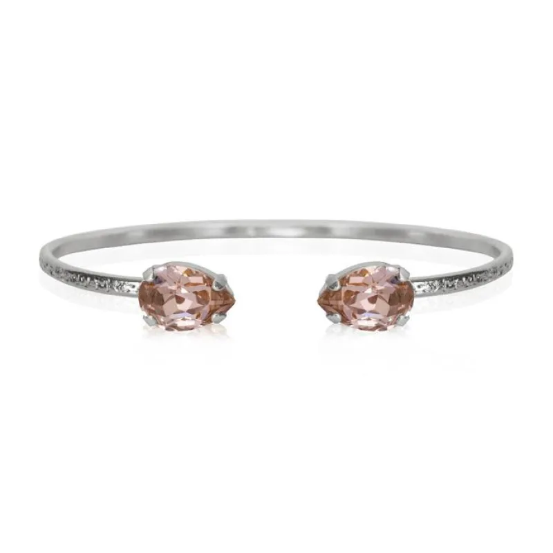 Caroline Svedbom Armband Petite Drop Rhodium / Vintage Rose