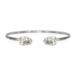 Caroline Svedbom Armband Petite Drop Rhodium / Crystal
