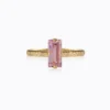 Caroline Svedbom Baguette Ring / Light Rose (Guld)