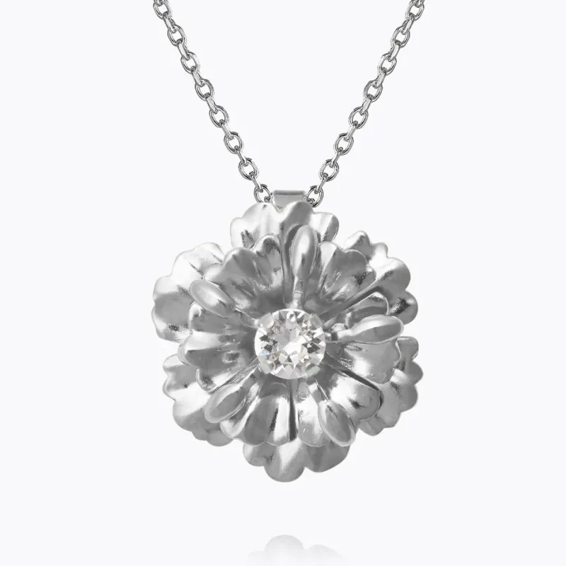 Caroline Svedbom Blossom Halsband / Crystal (Rhodium)