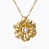 Caroline Svedbom Blossom Halsband / Crystal (Guld)