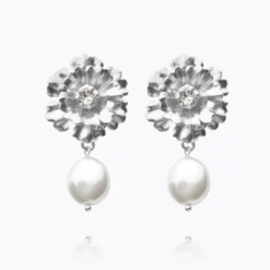 Caroline Svedbom Blossom Örhängen / Crystal (Rhodium)
