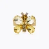 Caroline Svedbom Butterfly Ring / Yellow Combo (Guld)