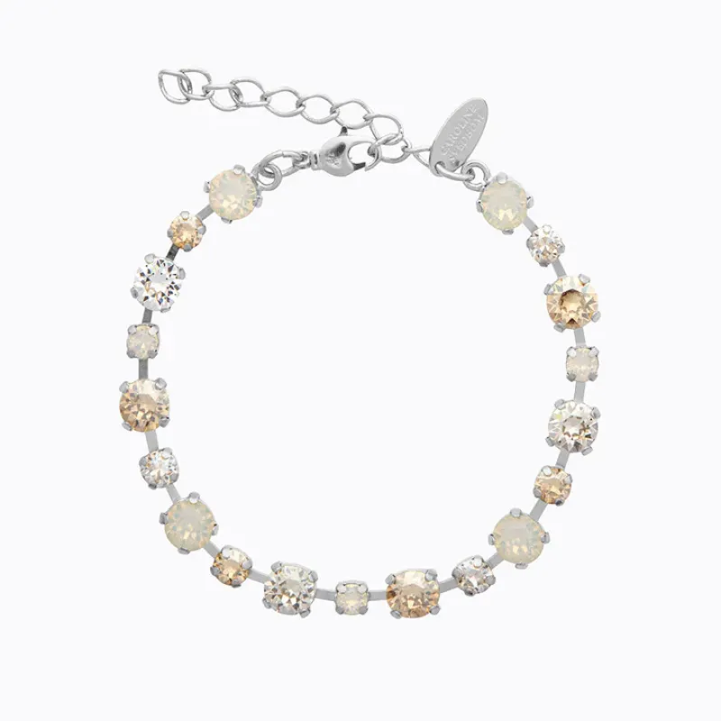 Caroline Svedbom Armband Caroline Svedbom Calanthe Armband Rhodium / White Combo