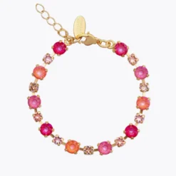 Caroline Svedbom Armband Caroline Svedbom Calanthe Armband Guld / Coral Combo