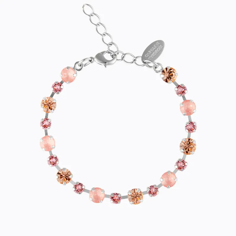 Caroline Svedbom Armband Caroline Svedbom Calanthe Armband/ Flamingo Combo (Rhodium)