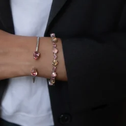 Caroline Svedbom Armband Caroline Svedbom Calanthe Armband/ Flamingo Combo (Rhodium)