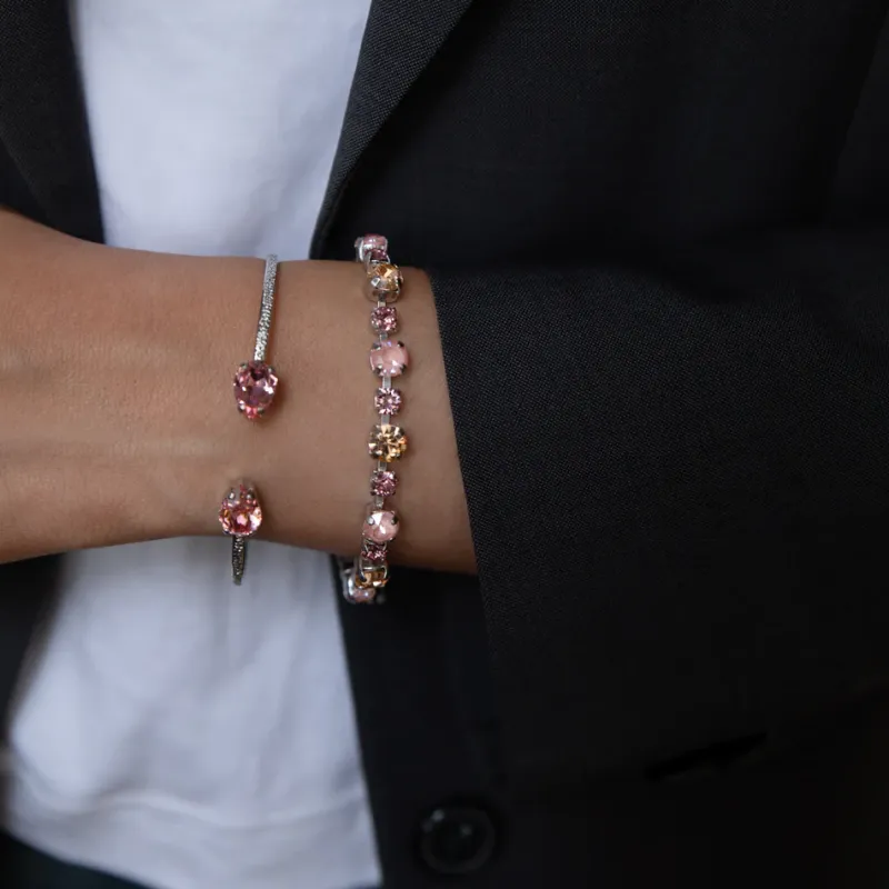 Caroline Svedbom Armband Caroline Svedbom Calanthe Armband/ Flamingo Combo (Rhodium)