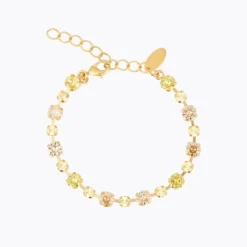 Caroline Svedbom Armband Caroline Svedbom Calanthe Bracelet, Dark Jonquil Combo – Guld