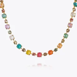 Caroline Svedbom Calanthe Halsband / Flower Combo (Rhodium)
