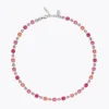 Caroline Svedbom Calanthe Halsband/ Coral Combo (Rhodium)
