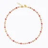 Caroline Svedbom Calanthe Halsband/ Peach Combo (Guld)