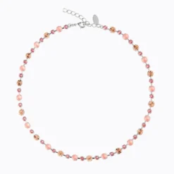 Caroline Svedbom Calanthe Halsband/ Flamingo Combo (Rhodium)