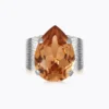 Caroline Svedbom Classic Drop Ring / Light Colorado Topaz (Rhodium)