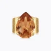 Caroline Svedbom Classic Drop Ring / Light Colorado Topaz (Guld)