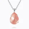 Caroline Svedbom Classic Drop Halsband/ Flamingo Ignite (Rhodium)