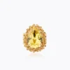 Caroline Svedbom Classic Gemma Ring, ReCreated™ Dark Jonquil – Guld