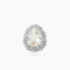 Caroline Svedbom Classic Gemma Ring Crystal – Rhodium