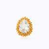 Caroline Svedbom Classic Gemma Ring Crystal – Guld