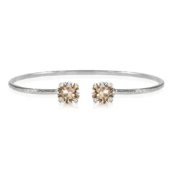 Caroline Svedbom Armband Caroline Svedbom Classic Petite Armband Rhodium / Silk