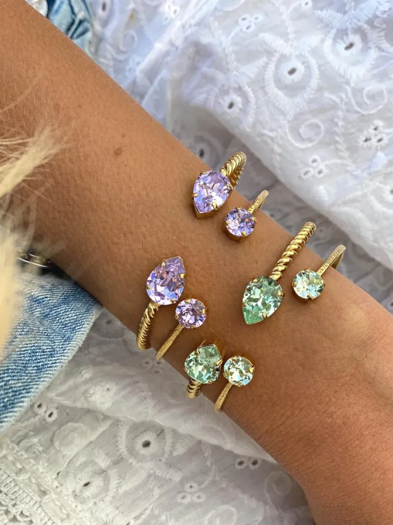 Caroline Svedbom Armband Caroline Svedbom Classic Petite Armband Guld / Chrysolite