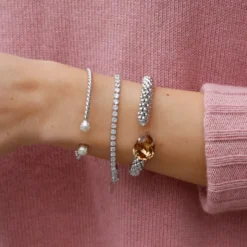 Caroline Svedbom Armband Caroline Svedbom Classic Rope Armband / Light Colorado Topaz (Silver)