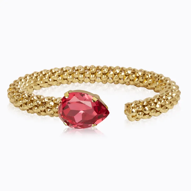 Caroline Svedbom Armband Caroline Svedbom Classic Rope Armband / Mulberry Red (Guld)