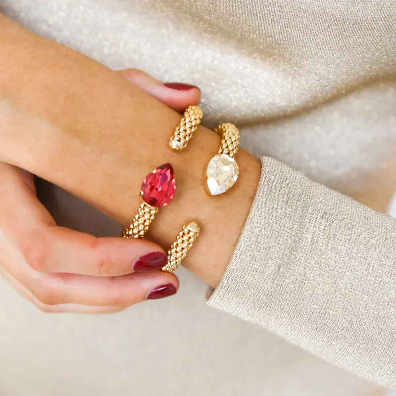 Caroline Svedbom Armband Caroline Svedbom Classic Rope Armband / Mulberry Red (Guld)