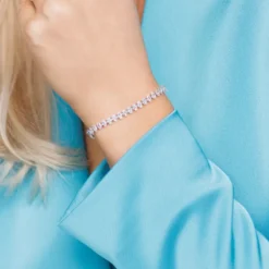 Caroline Svedbom Armband Caroline Svedbom Crystal Navette Armband/ Crystal (Rhodium)