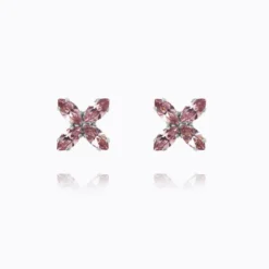 Caroline Svedbom Crystal Star Örhängen / Light Amethyst (Rhodium)