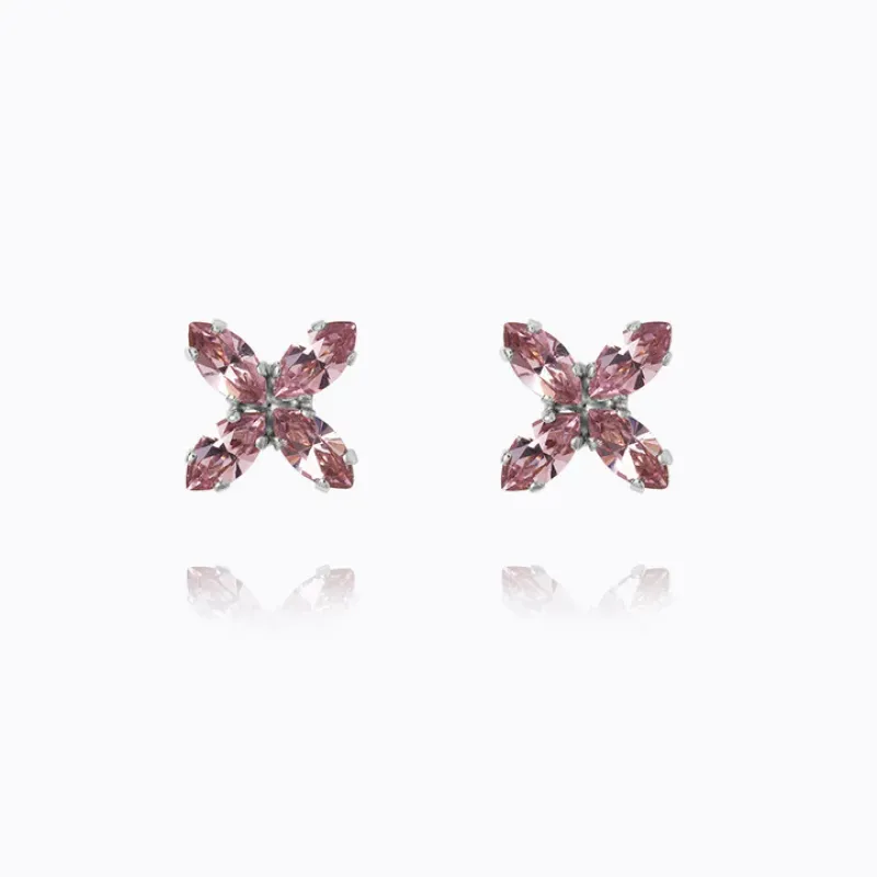 Caroline Svedbom Crystal Star Örhängen / Light Amethyst (Rhodium)