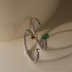 Caroline Svedbom Armband Caroline Svedbom Daria Armband / Peridot (Rhodium)