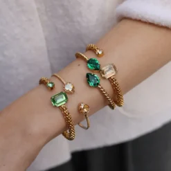 Caroline Svedbom Armband Caroline Svedbom Daria Armband / Peridot (Guld)