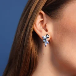Caroline Svedbom Örhängen Caroline Svedbom Demi Örhängen/ Blue Combo (Rhodium)
