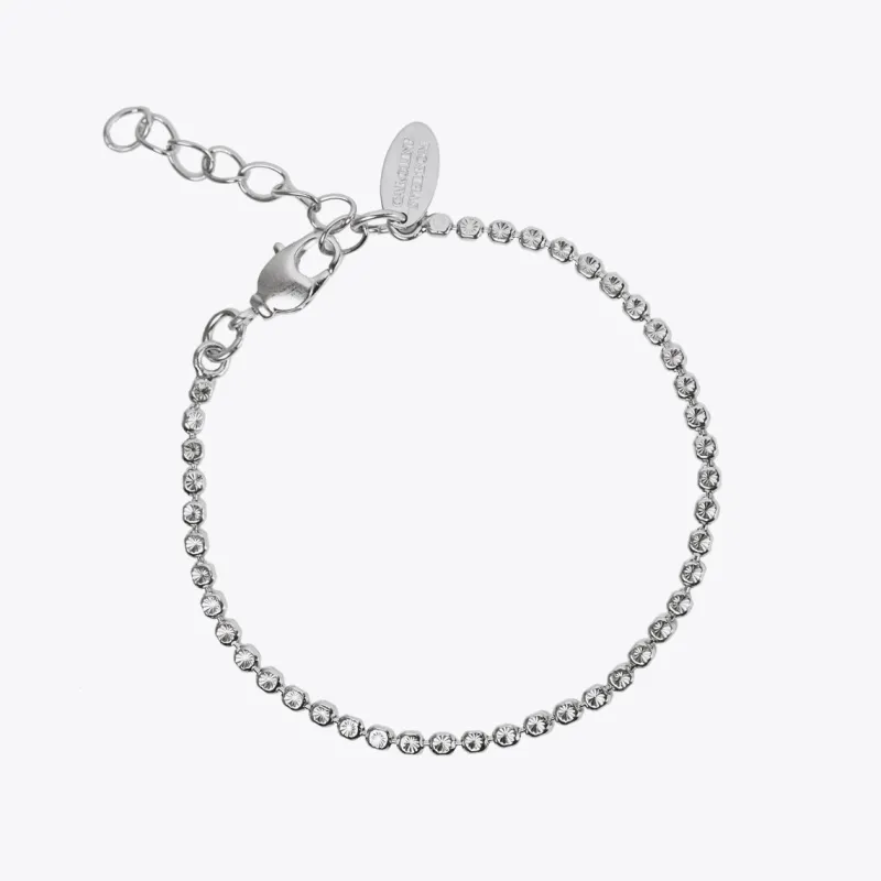 Caroline Svedbom Armband Caroline Svedbom Diamond Chain Armband Rhodium