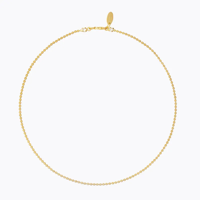Caroline Svedbom Diamond Long Chain / Goldmetal
