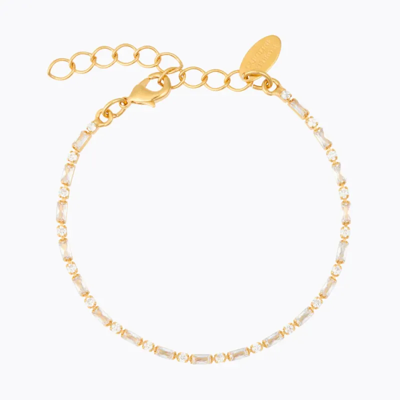 Caroline Svedbom Armband Caroline Svedbom Evelyne Armband Crystal – Guld
