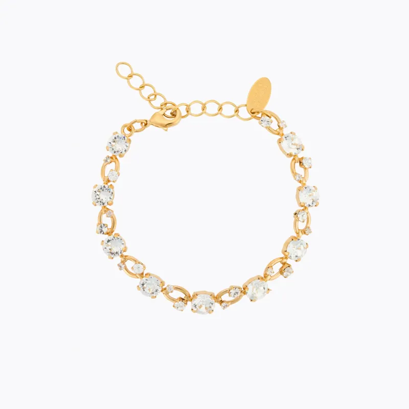 Caroline Svedbom Armband Caroline Svedbom Fay Armband, Crystal – Guld