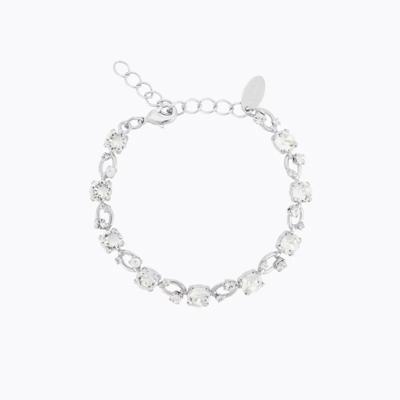 Caroline Svedbom Armband Caroline Svedbom Fay Armband, Crystal – Rhodium