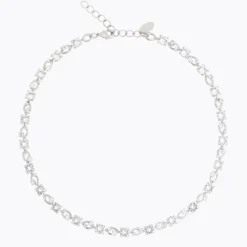 Caroline Svedbom Fay Halsband, Crystal – Rhodium