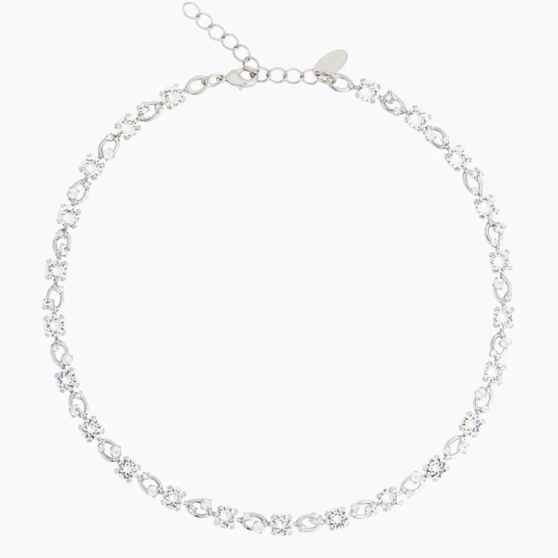 Caroline Svedbom Fay Halsband, Crystal – Rhodium