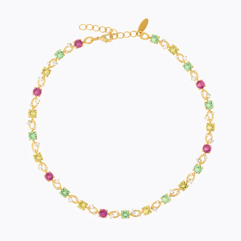 Caroline Svedbom Fay Halsband, Autumn Bloom Combo – Guld