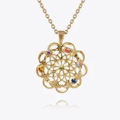 Caroline Svedbom Florence Halsband / Rainbow Combo (Rhodium)