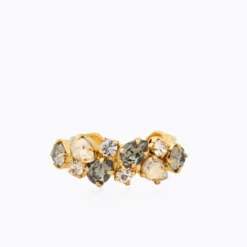 Caroline Svedbom Gabriella Ring, Black Golden Combo – Guld