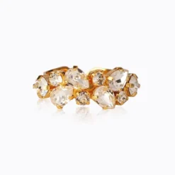 Caroline Svedbom Gabriella Ring / Crystal (Guld)