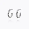 Caroline Svedbom Gemma Loops Örhängen – Rhodium