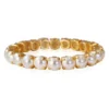 Caroline Svedbom Armband Caroline Svedbom Gia Stretch Armband Guld / Pearl