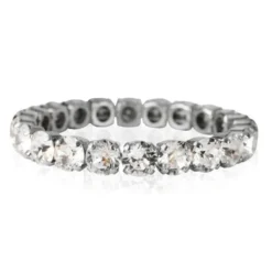 Caroline Svedbom Armband Caroline Svedbom Gia Stretch Armband Rhodium / Crystal