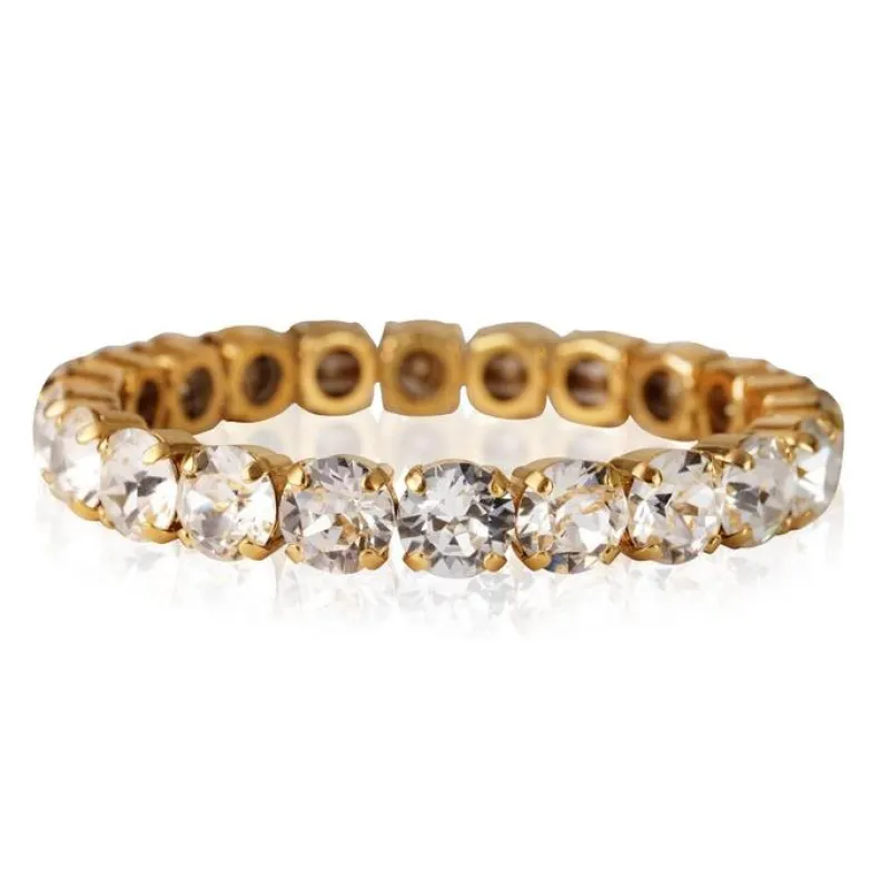 Caroline Svedbom Armband Caroline Svedbom Gia Stretch Armband Guld / Crystal
