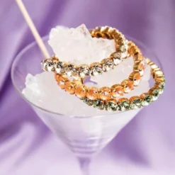 Caroline Svedbom Armband Caroline Svedbom Gia Stretch Armband Guld / Crystal